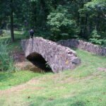 bridge over a small pond